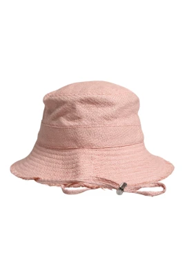 Rosa Bomulls Bucket Hat