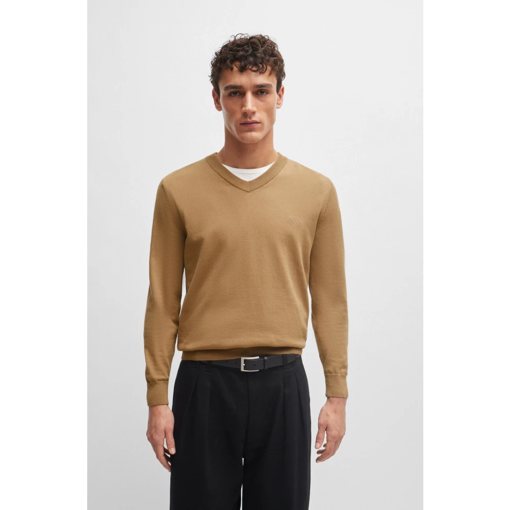 Hugo Boss Stijlvolle Pullover Sweater Beige Heren