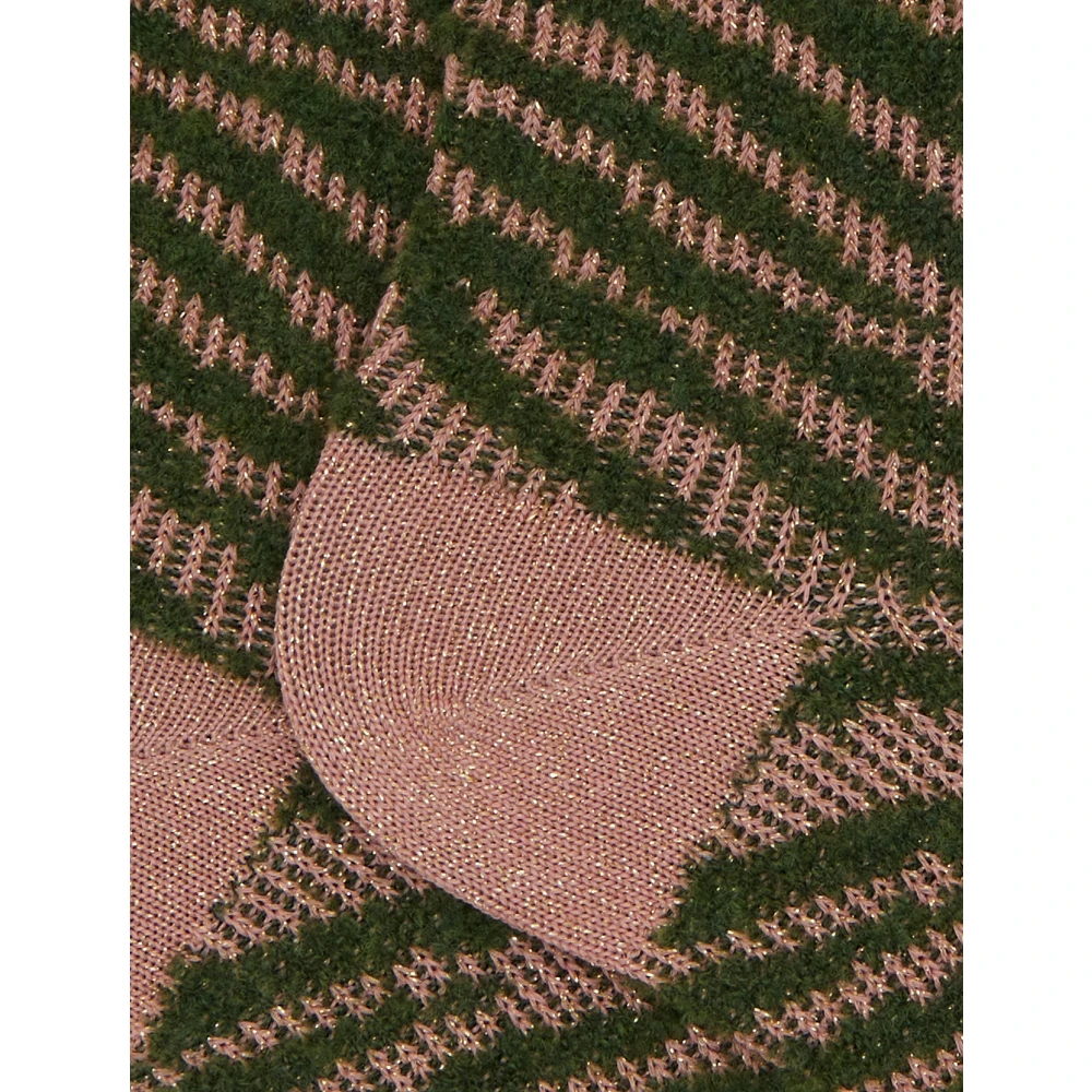 Gallo Korte roze katoenen dames sokken met glinsterende zebra motief Multicolor Dames