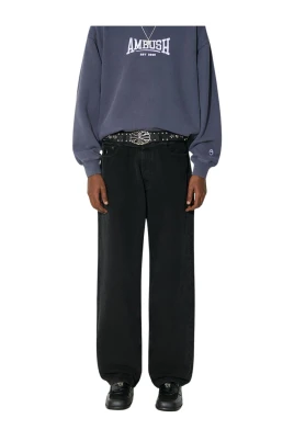 Jeans med midjedetaljer