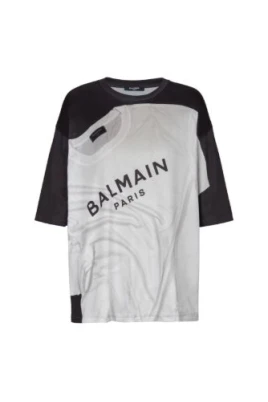 Målad Svart + Grå T-shirt