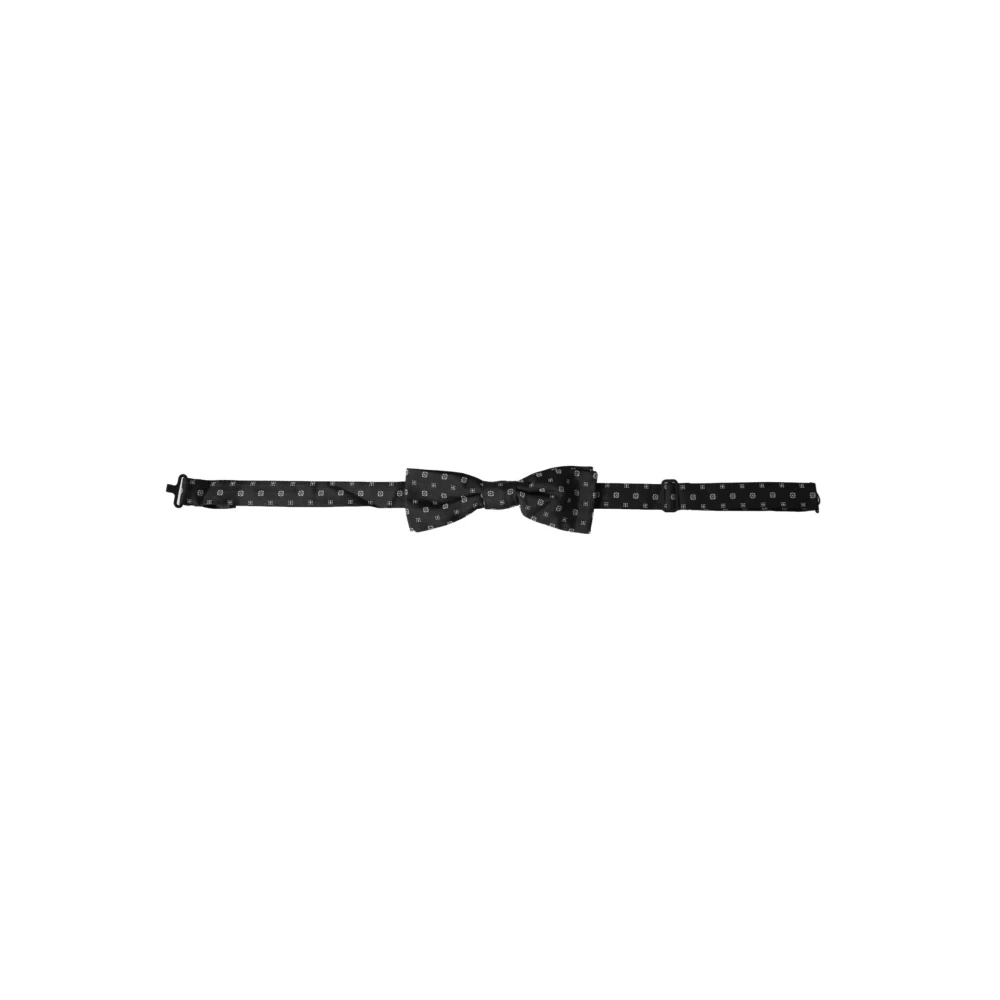Dolce & Gabbana Uomo Nero - Seta Regolabile Collo Papillon - Accessories - One Size