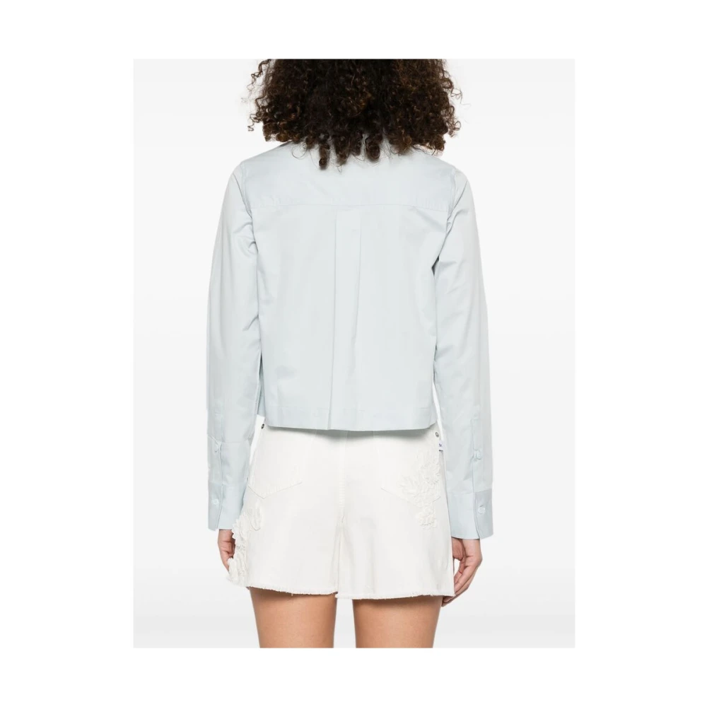 closed Blauwe Knoopsluiting Shirt Blue Dames