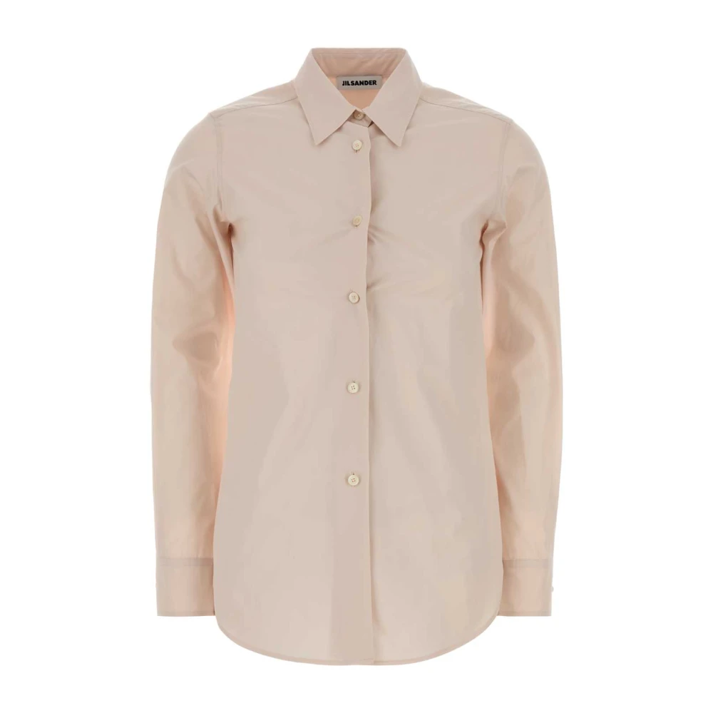 Jil Sander Women's Pink Lightweight Poplin Shirt - Shirts - 3XL - Blouses & Shirts