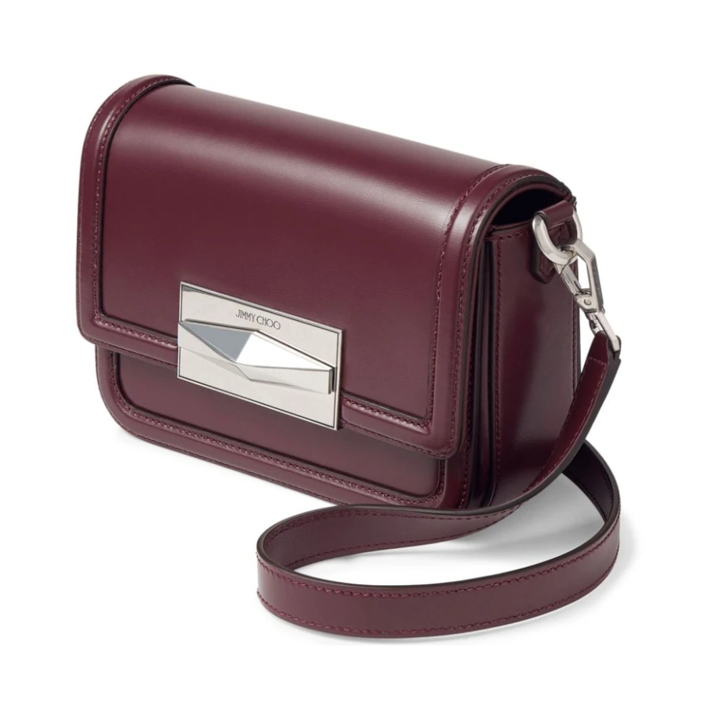 Jimmy Choo Bordeaux Diamond Crossbody Tas Brown Dames