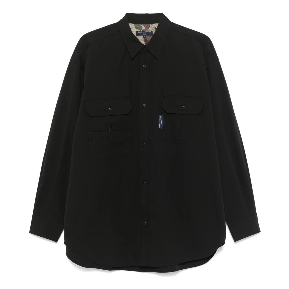 Comme des Garçons Casual Katoenen Overhemd voor Mannen Black Heren