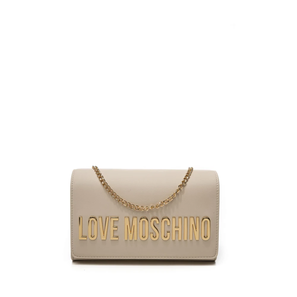Love Moschino Ivoor Tassen voor Modieuze Liefhebbers Beige Dames