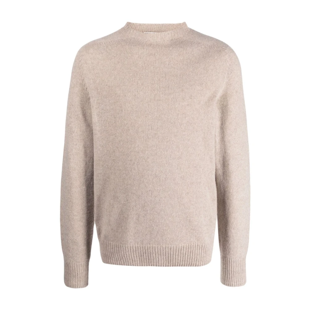 Lanvin Neutrale Gebreide Trui Beige Heren