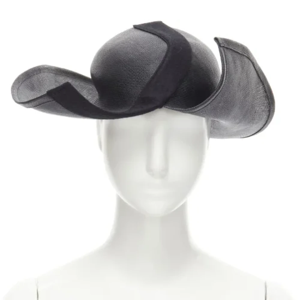 Yohji Yamamoto Pre-owned Raffia hats Black Dames