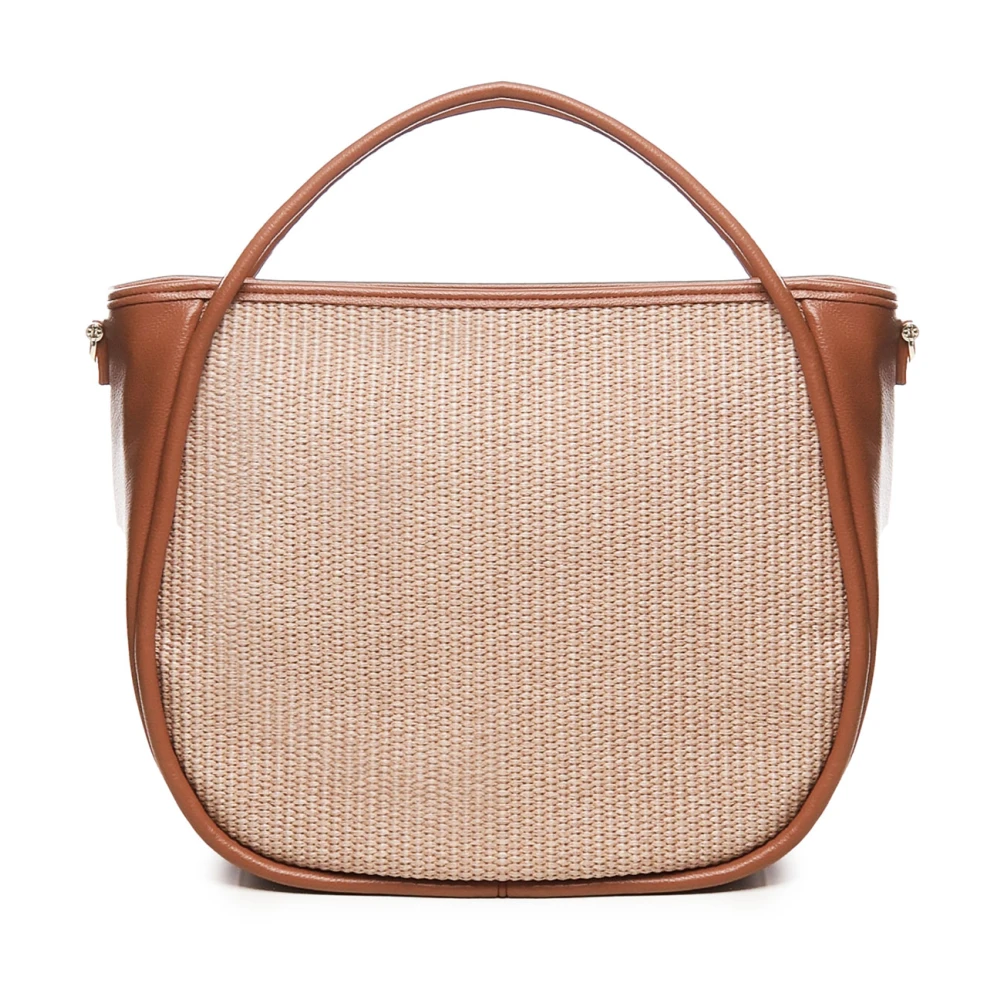 V73 Stijlvolle schoudertas met ritssluiting Brown Dames