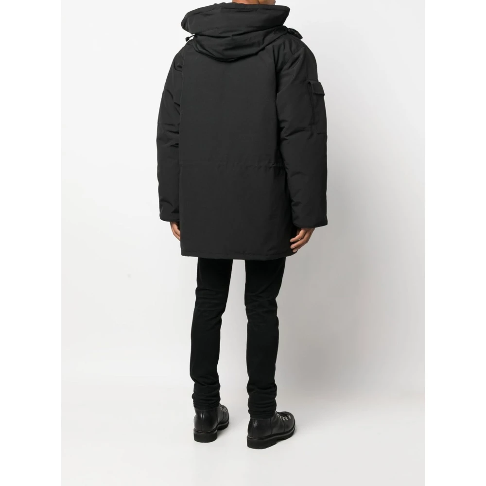 Canada Goose Zwarte HyBridge Jas met Ritssluiting Black Heren