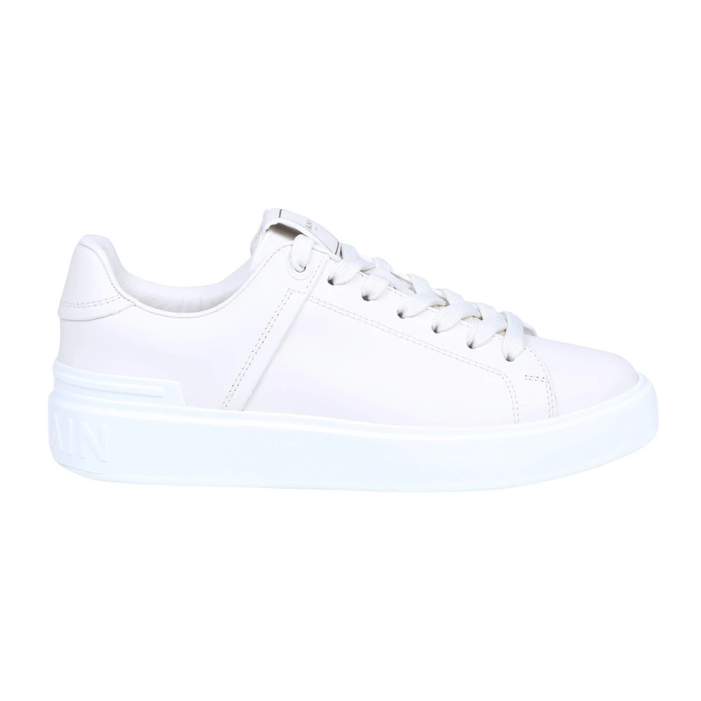 Balmain Men's White B-Court Trainers - Sneakers - 4 Uk - Shoes