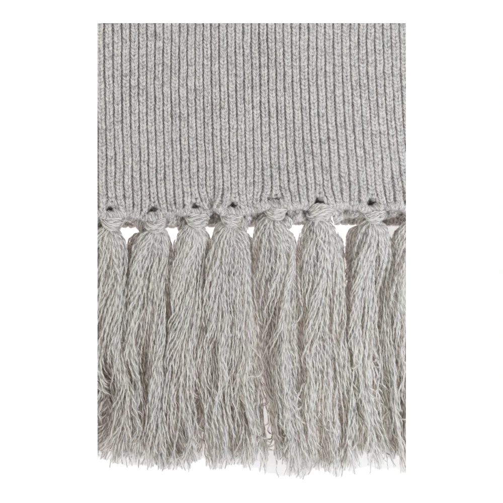 Officine Générale Sjaal met franjes Gray Heren