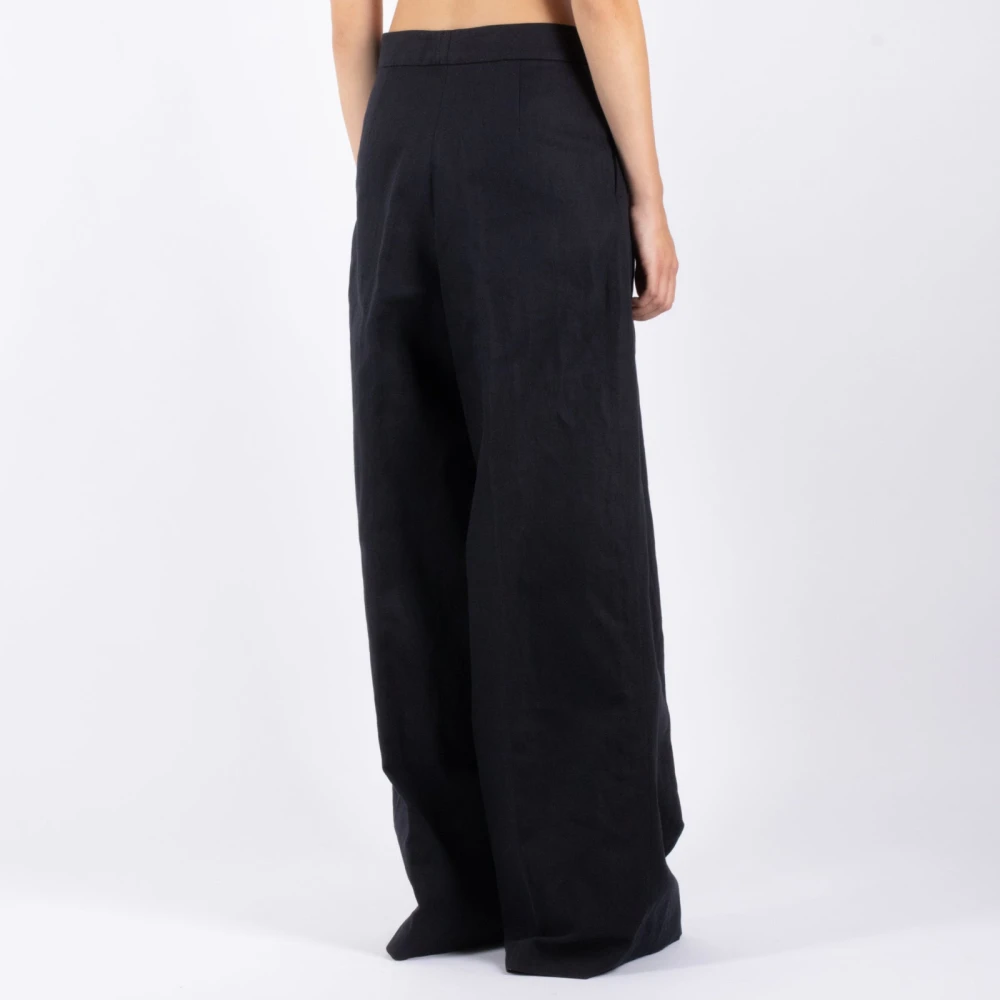 Dries Van Noten Zwarte Broek Black Dames