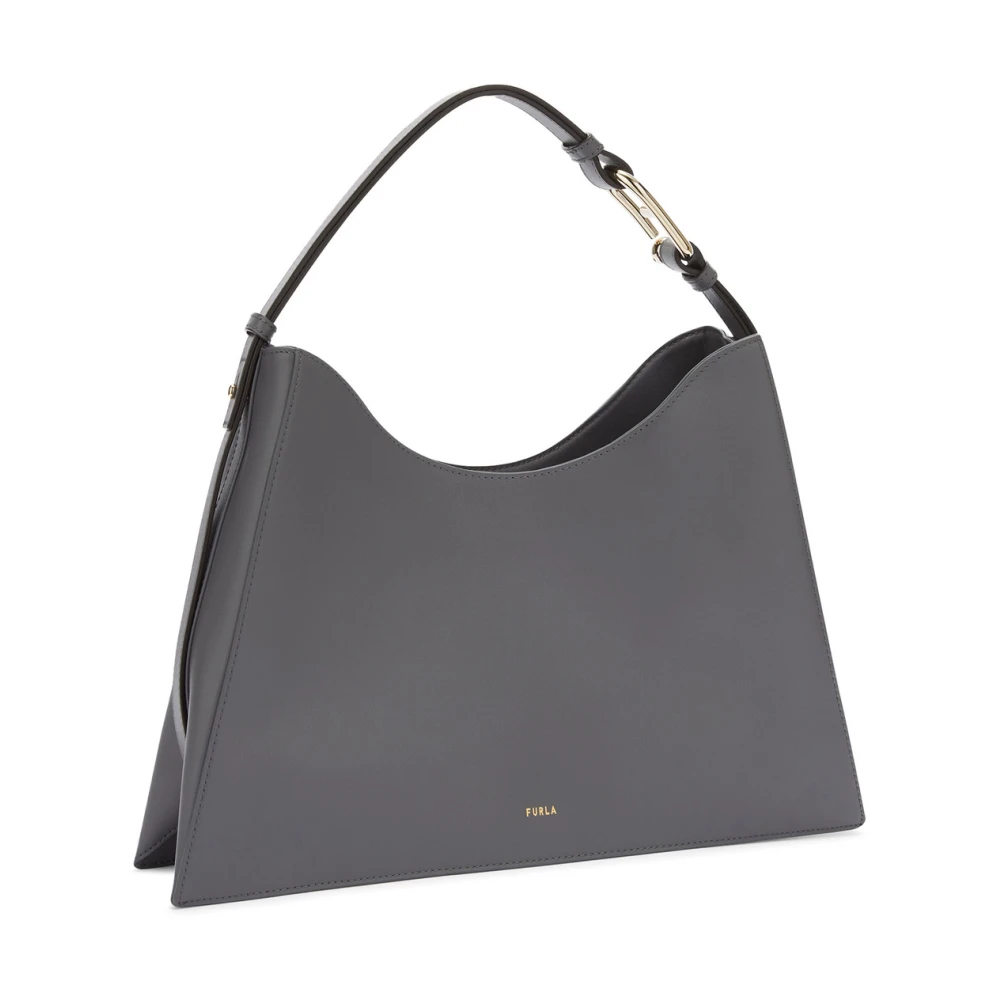 Furla Nuvola Hobo Tas Black Dames