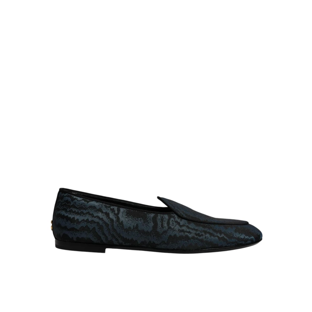 Dolce & Gabbana Men's Blue Loafers, 7 1/2 Uk, And Black Loafer Slipon
