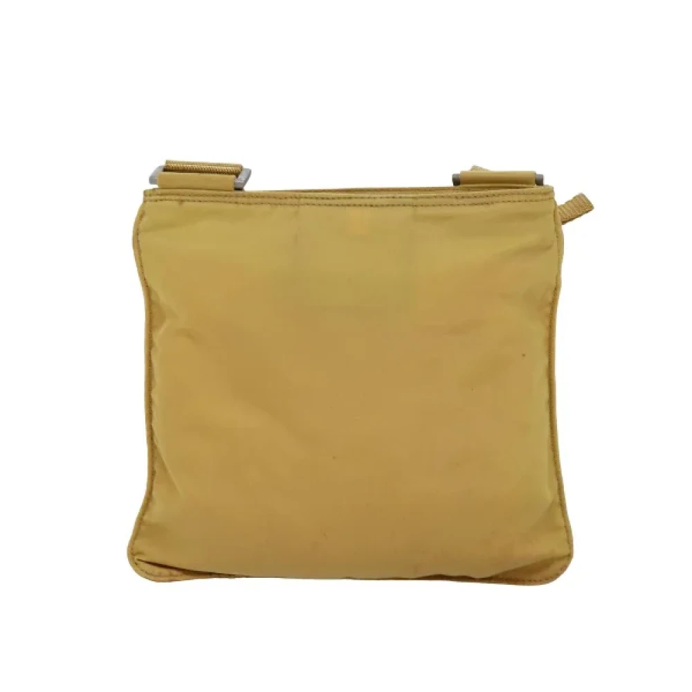Prada Vintage Pre-owned Nylon prada-bags Yellow Dames