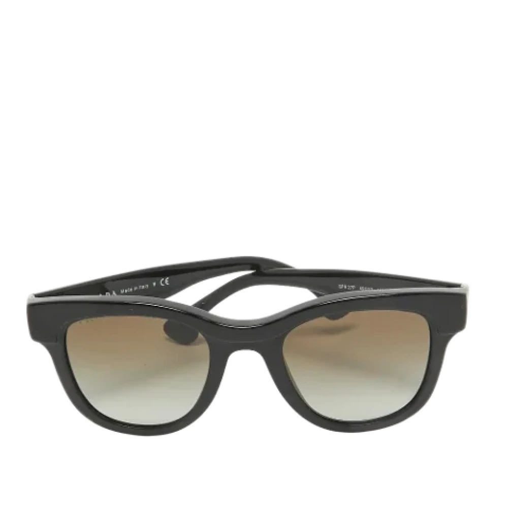 Prada Vintage Pre-owned Acetate sunglasses Black Dames