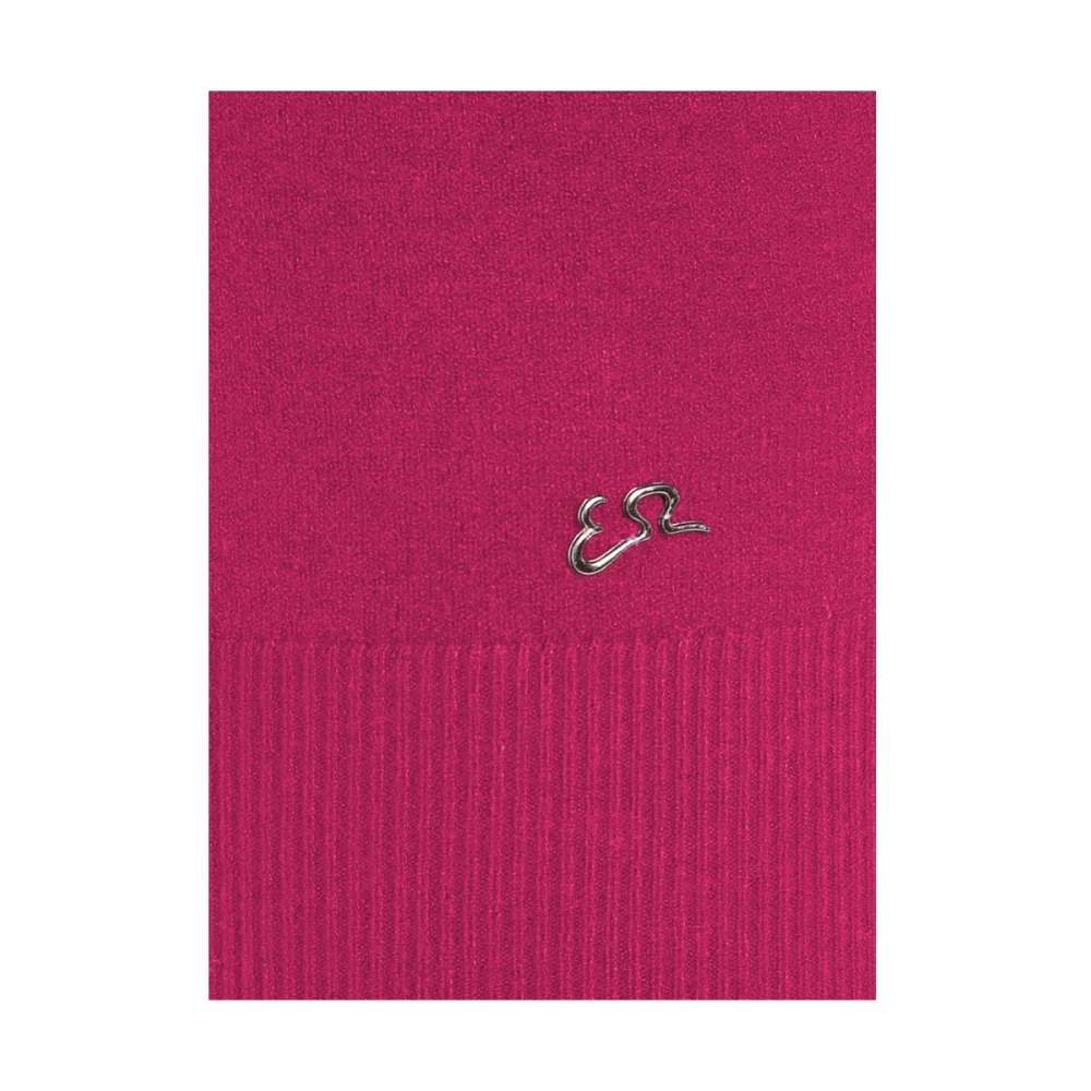 YES ZEE Fuchsia Viscose Gebreide Jurk Pink Dames