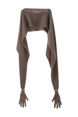 Stola Mohair Con Guanti