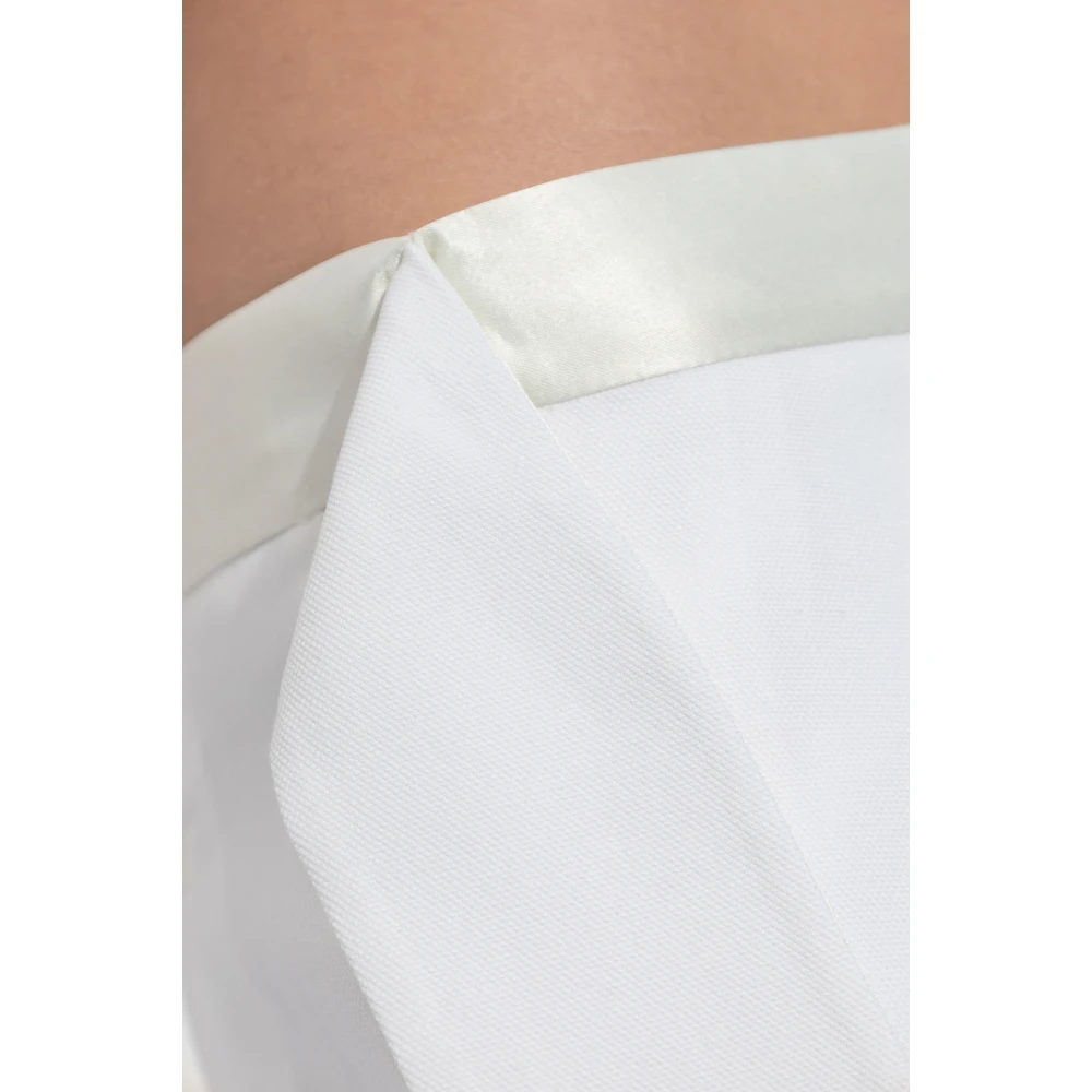 Victoria Beckham Broek met vouwen White Dames