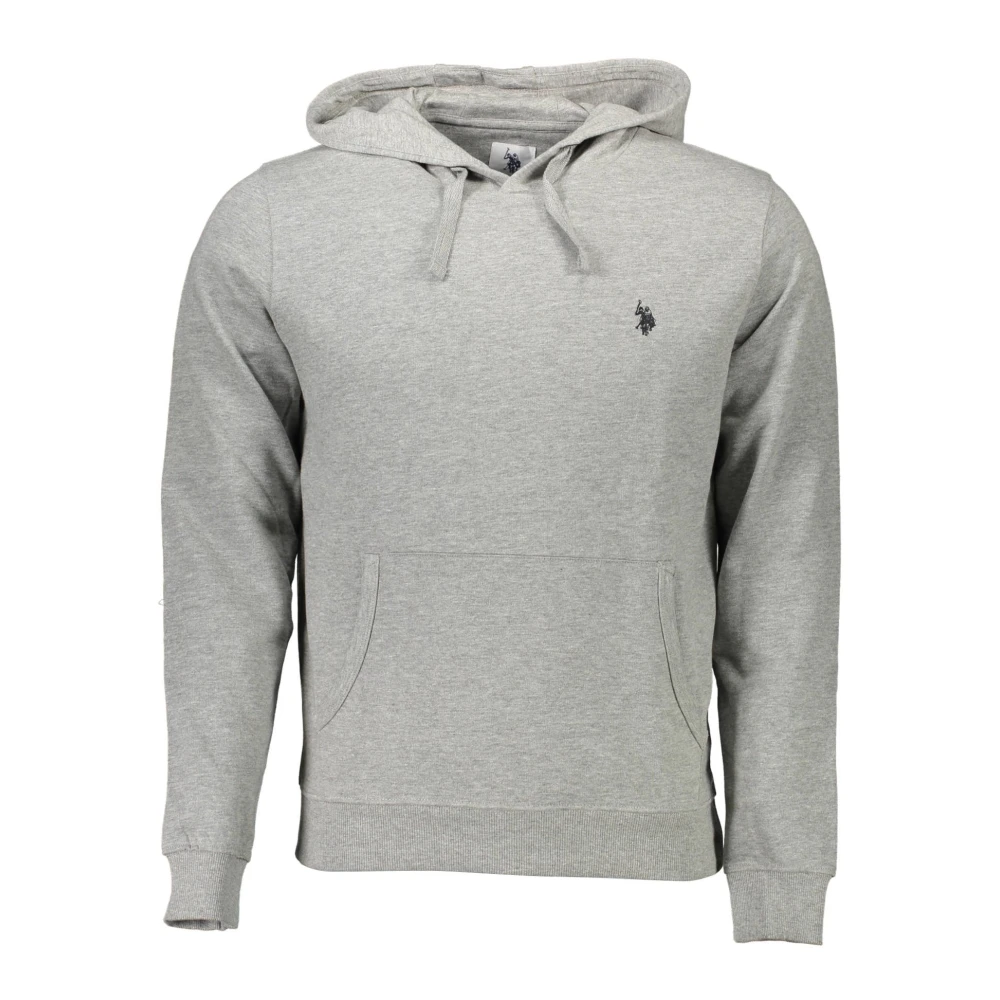 U.s. Polo Assn. Men's Gray Hoodies, Xl, Sweatshirt Without Zip