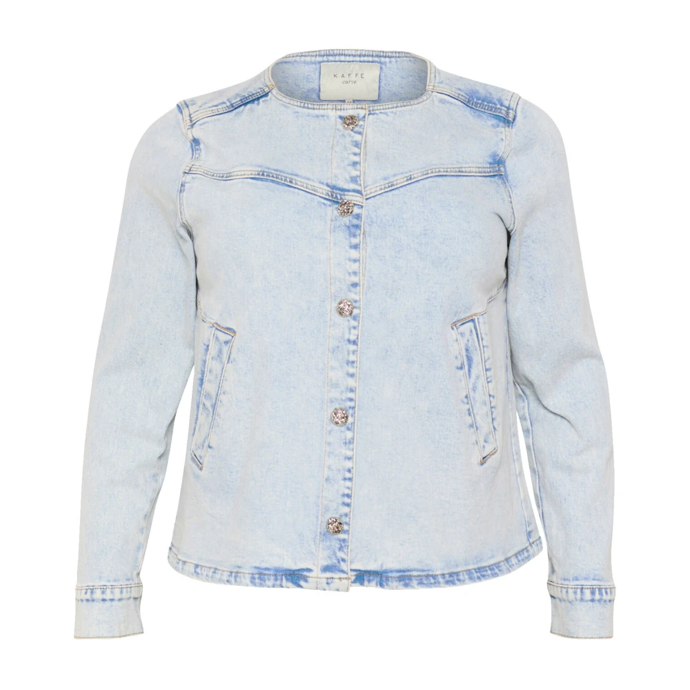 Jackets > Denim Jackets - - Kaffe Curve - Modalova