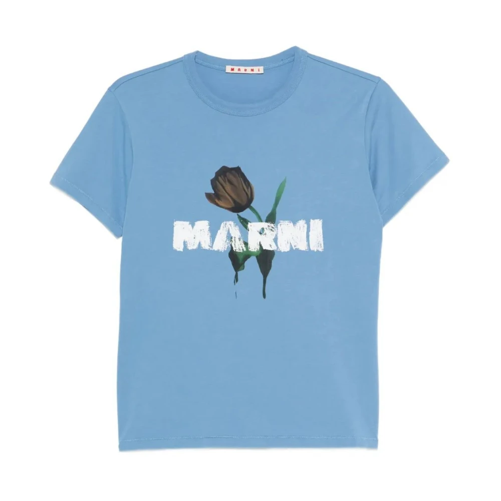 Marni - Tops > T-Shirts - Blue - Marni - Modalova