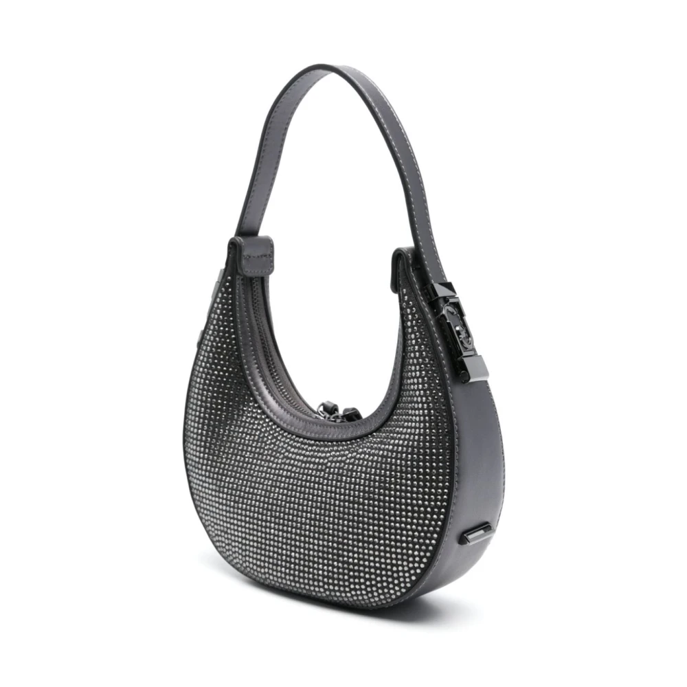 Liu Jo Eco-leer Maan Ontwerp Tas met Strass Gray Dames
