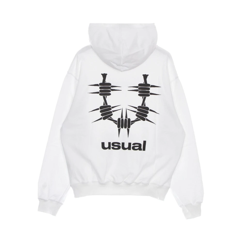 Usual Lichte Hoodie Wit White Heren