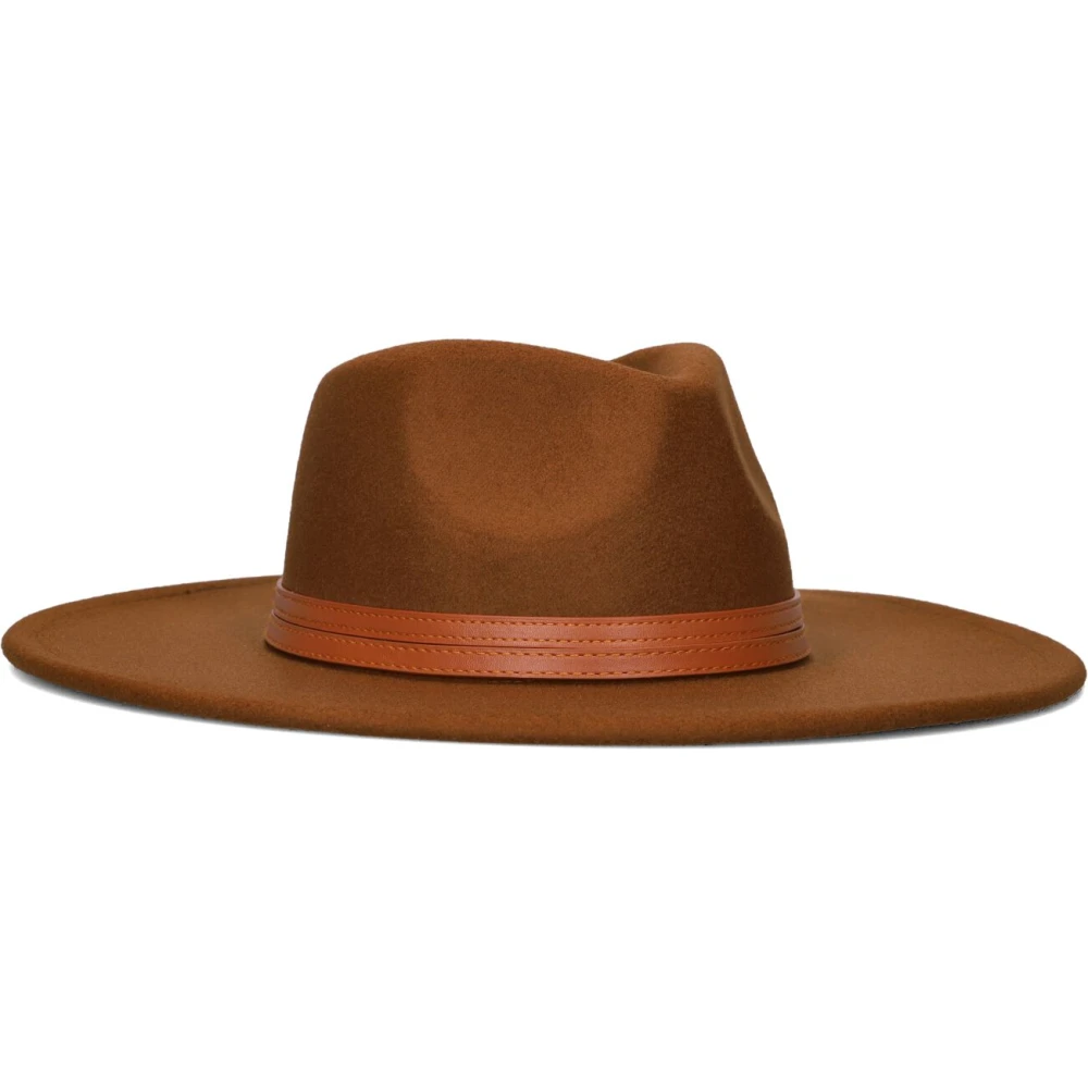 Notre-v Nicolette Stijlvolle Hoed Bruin Polyester Wol Brown Dames