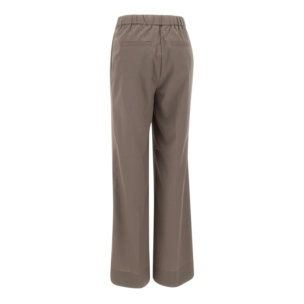 Holzweiler Taupe Wollen Blend Damesbroek Cyra Brown Dames