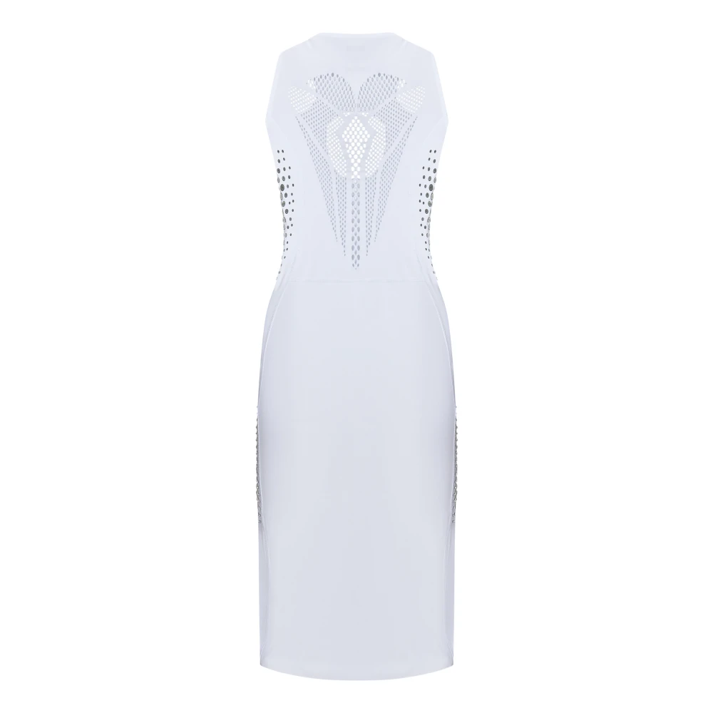 Coperni Witte Mouwloze Jurk met Logodetails White Dames
