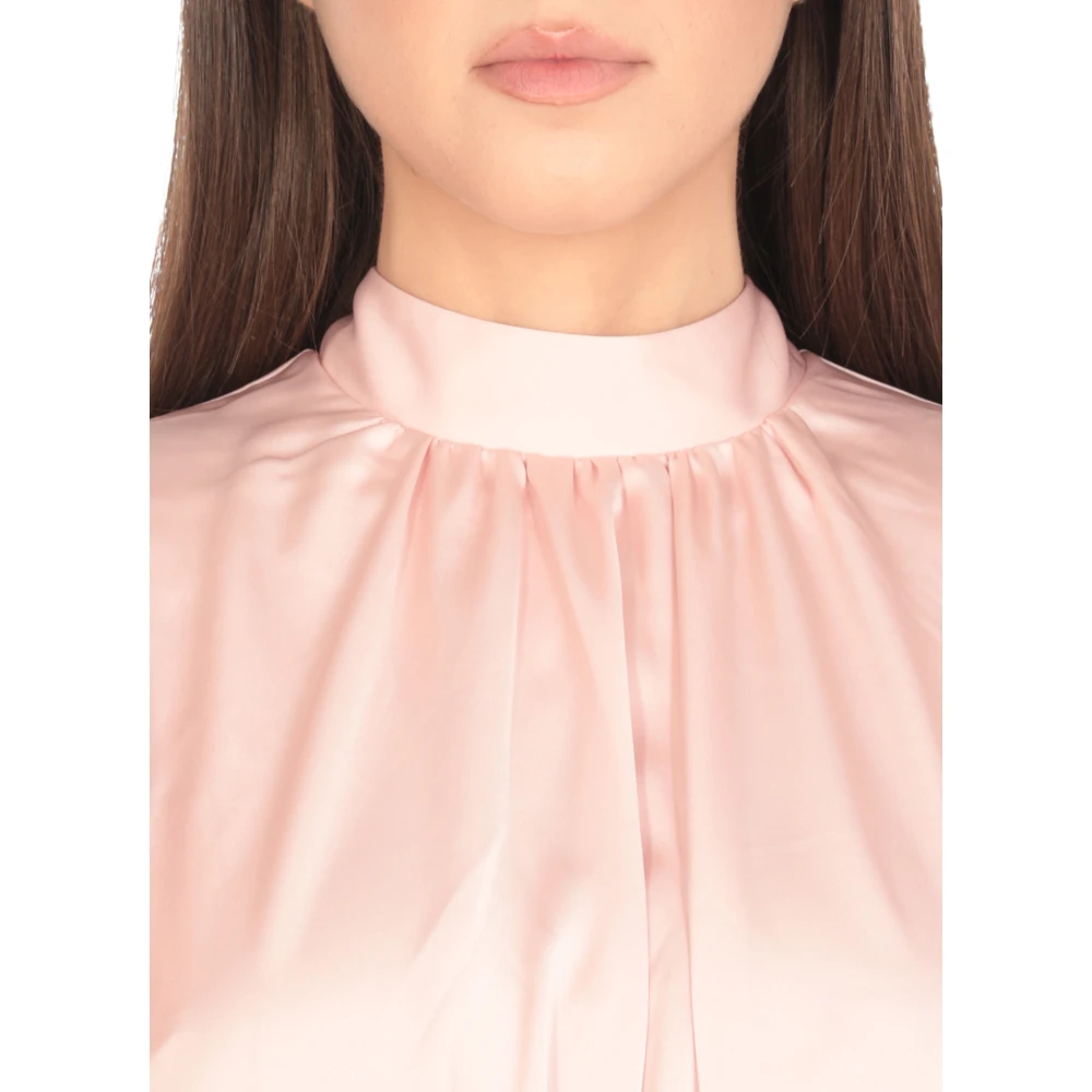 Rotate Birger Christensen Roze Ballonjurk met Uitgesneden Details Pink Dames