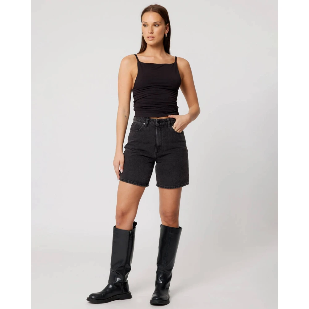 Abrand Jeans Korte Carrie Jeans voor Vrouwen Black Dames
