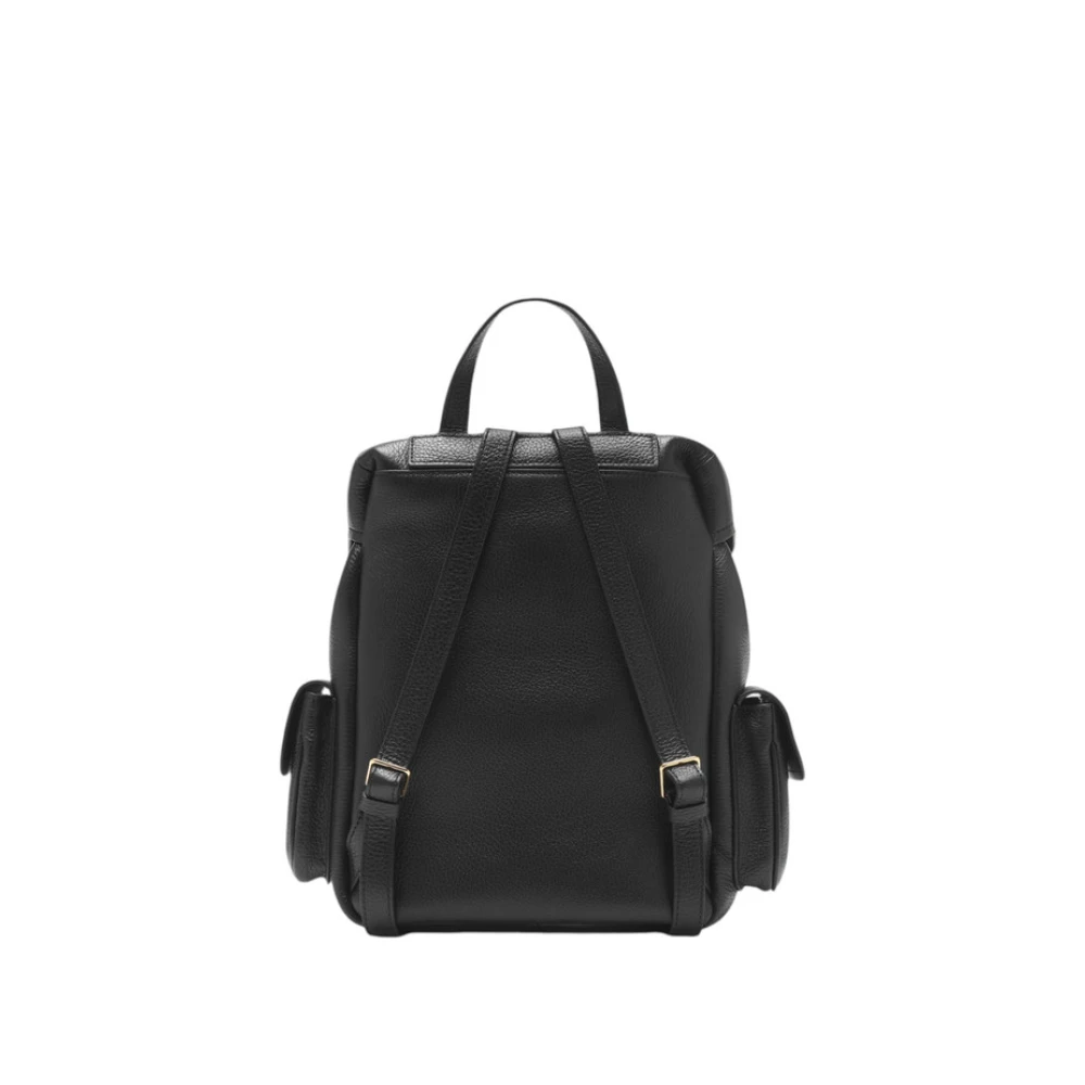 Coccinelle Stijlvolle Campus Leren Rugzak Black Dames