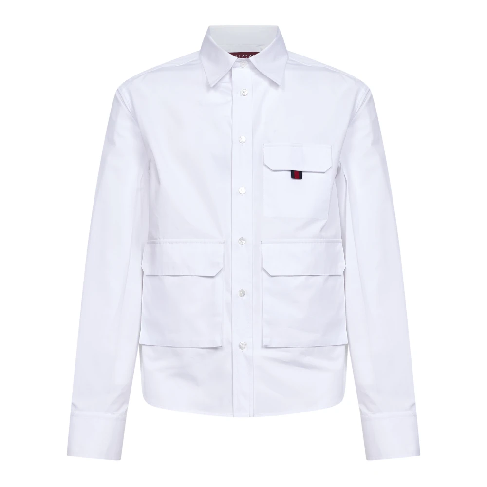Gucci Men's White Formal Shirts, Xl, Button-Down Shirt