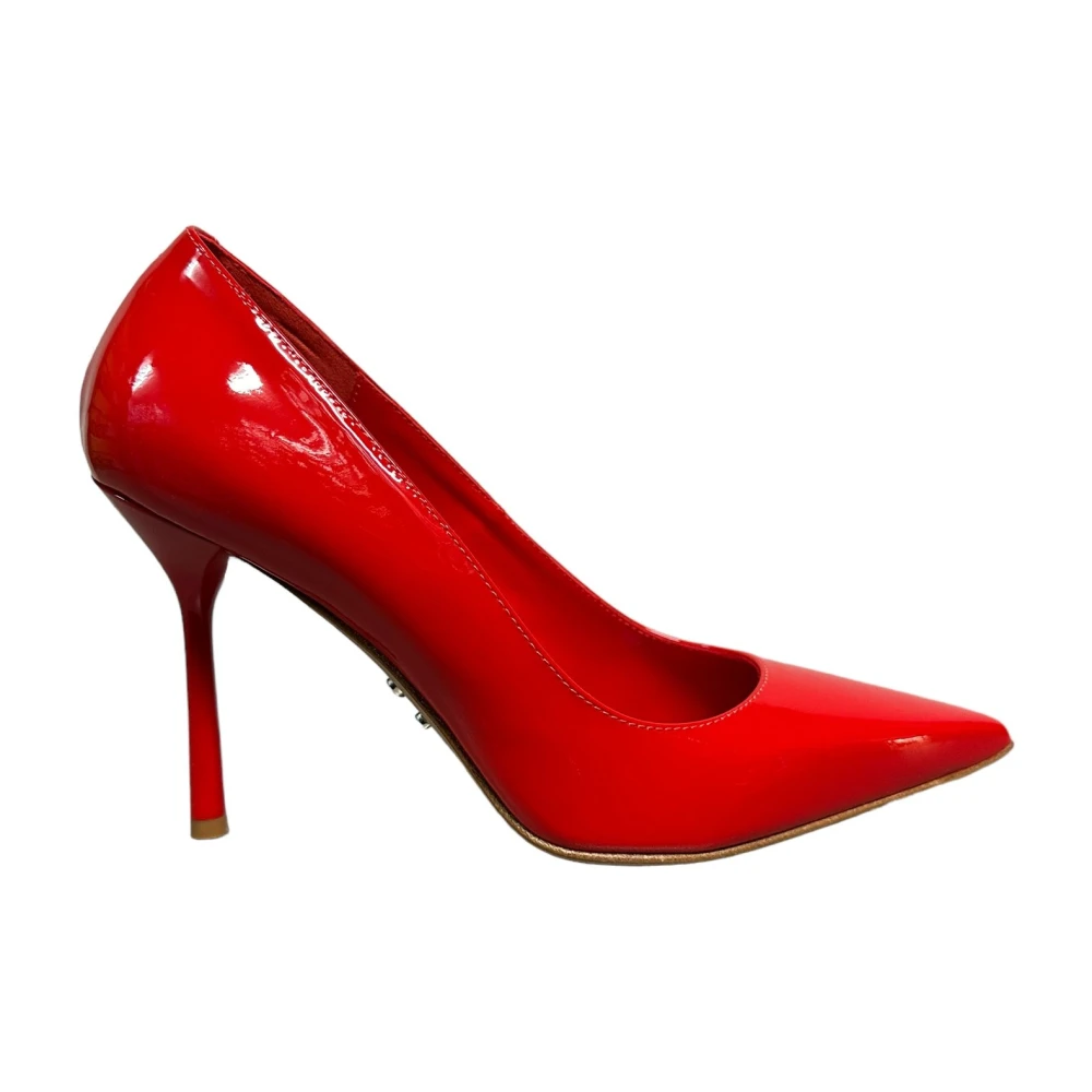 Sergio Levantesi Rode lakleren hoge hak pumps Red Dames