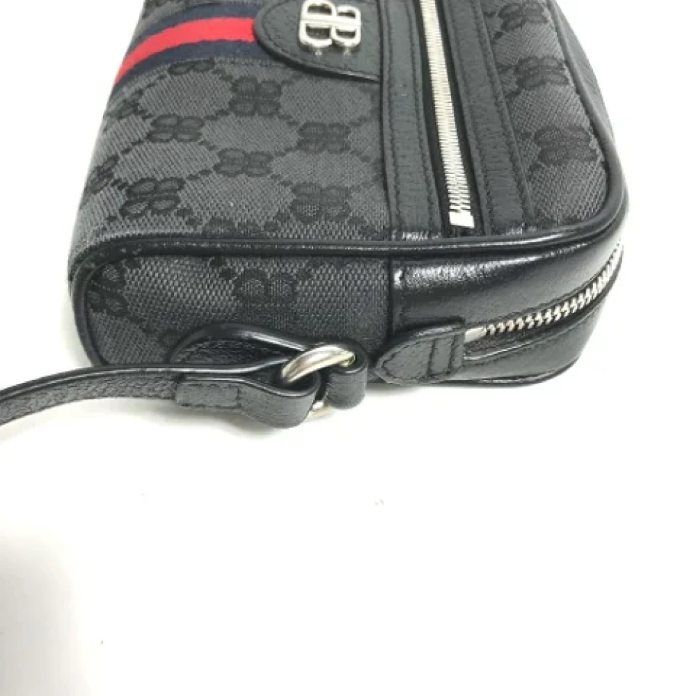 Gucci Vintage Pre-owned Fabric gucci-bags Black Heren