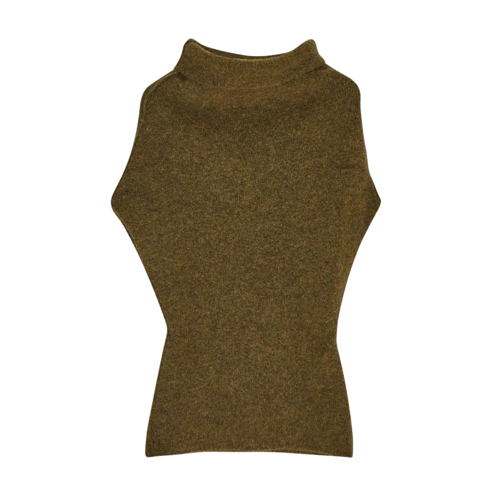 Rick Owens Wollen Top met Kraterdesign Yellow Dames