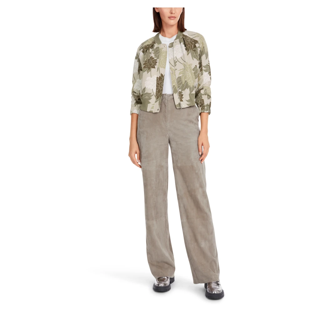Marc Cain Bloemen Blouson Jas Multicolor Dames