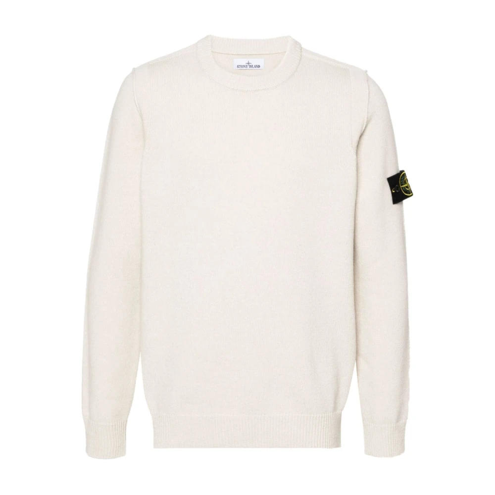 Hvid Crew-neck Lambswool Sweater