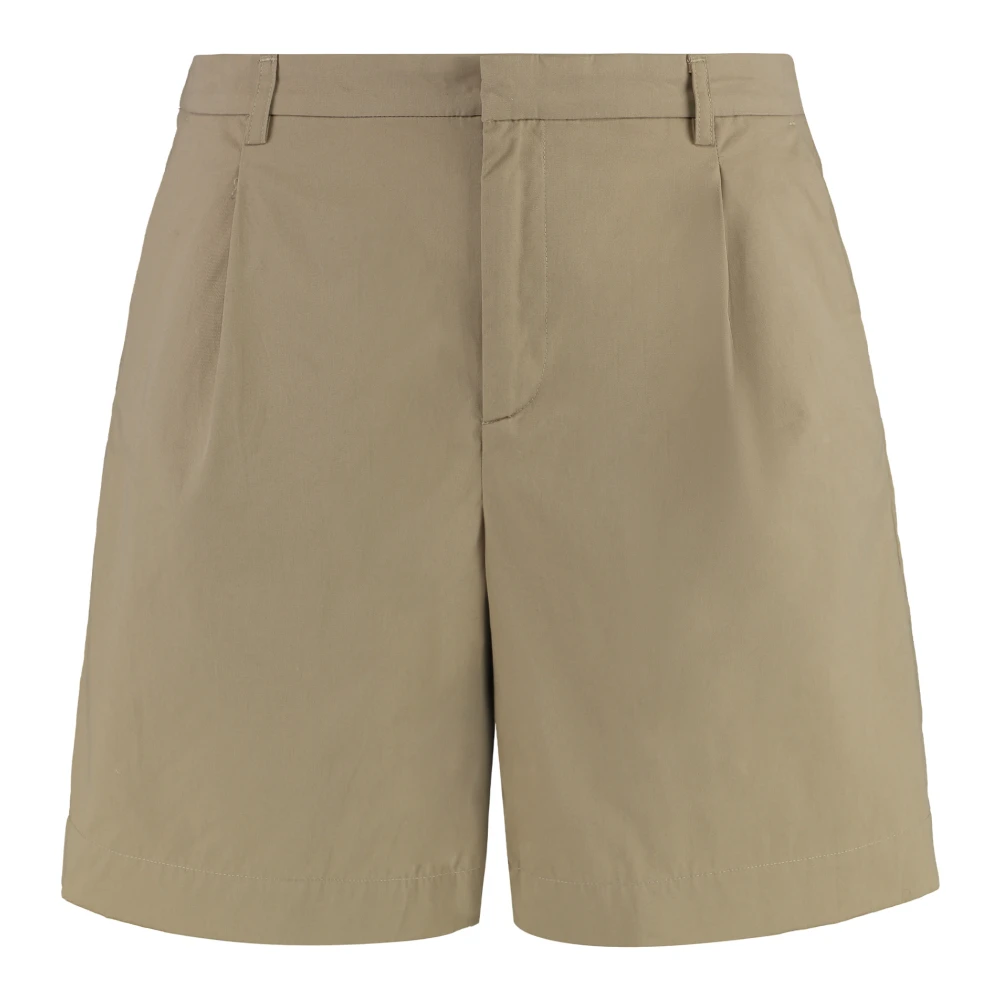 A.p.c. Men's Beige Casual Shorts, S, Crew Cotton Bermuda Shorts