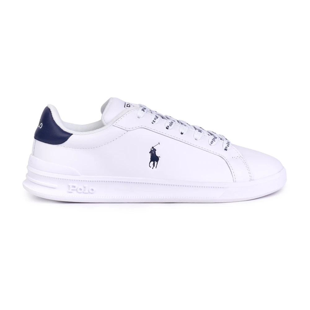 Polo Ralph Lauren Newport Leren Sneakers Heren Schoenen Wit
