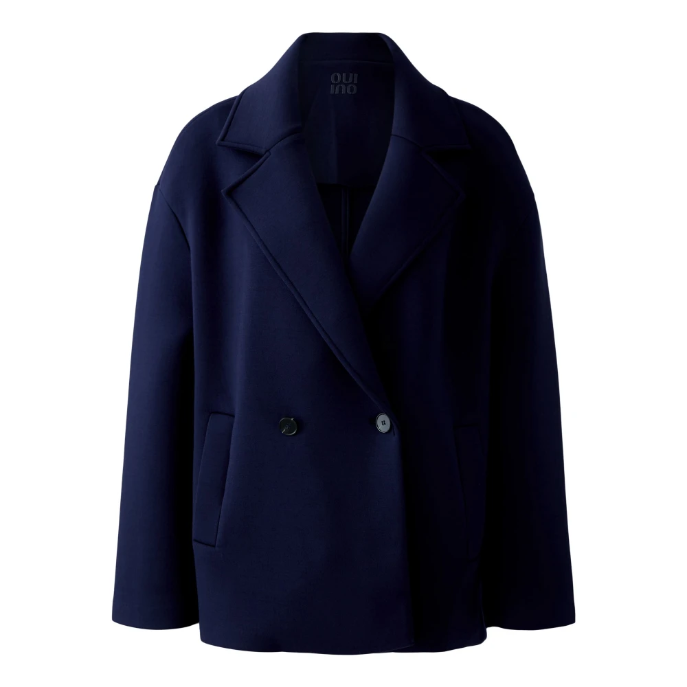 Oui - Jackets > Blazers - Blue - Oui - Modalova