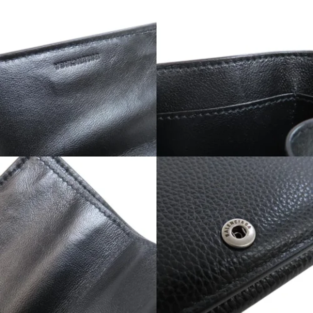 Balenciaga Vintage Pre-owned Leather wallets Black Dames