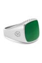 chevaliere-argent-avec-jade-vert