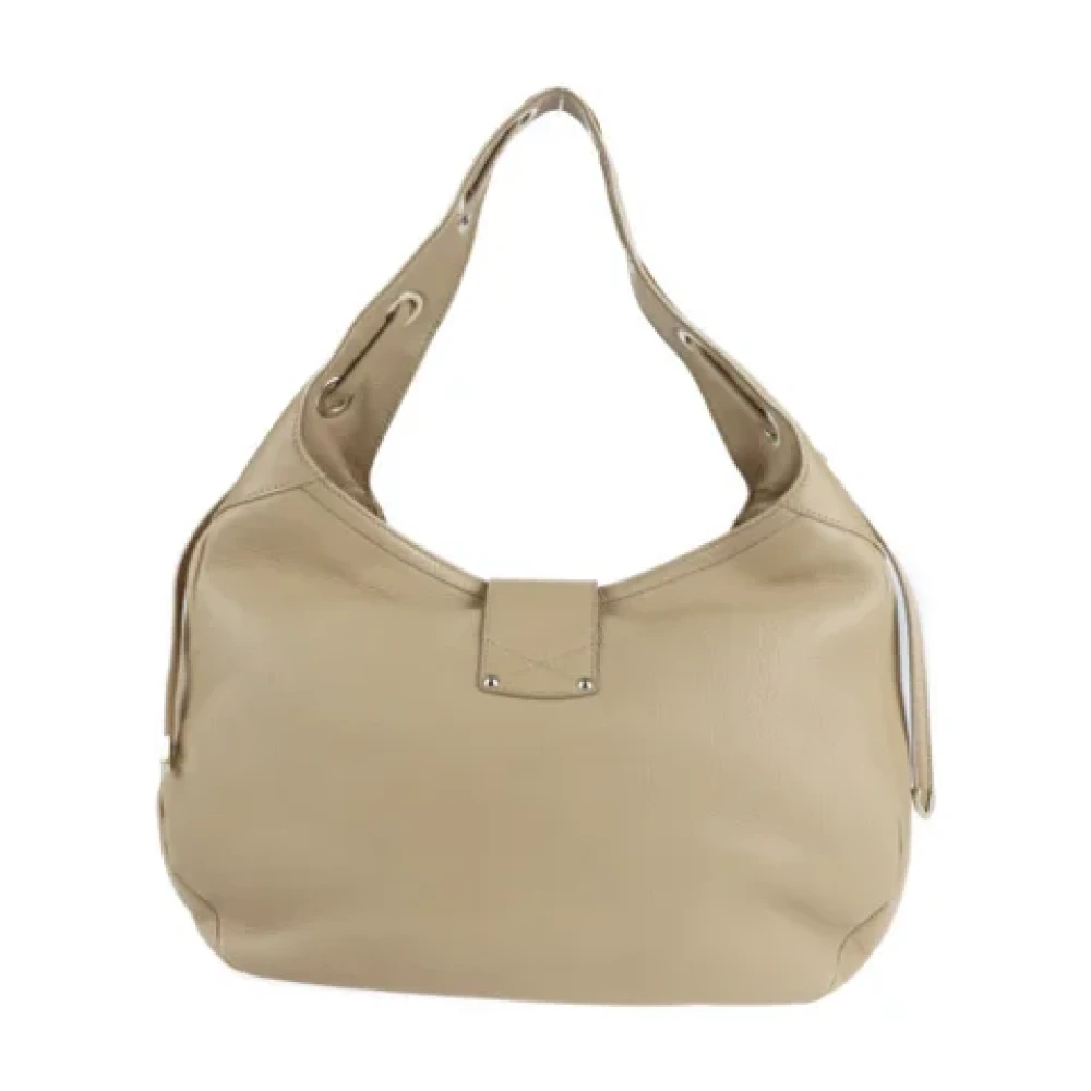 Jimmy Choo Pre-owned Fabric shoulder-bags Beige Dames