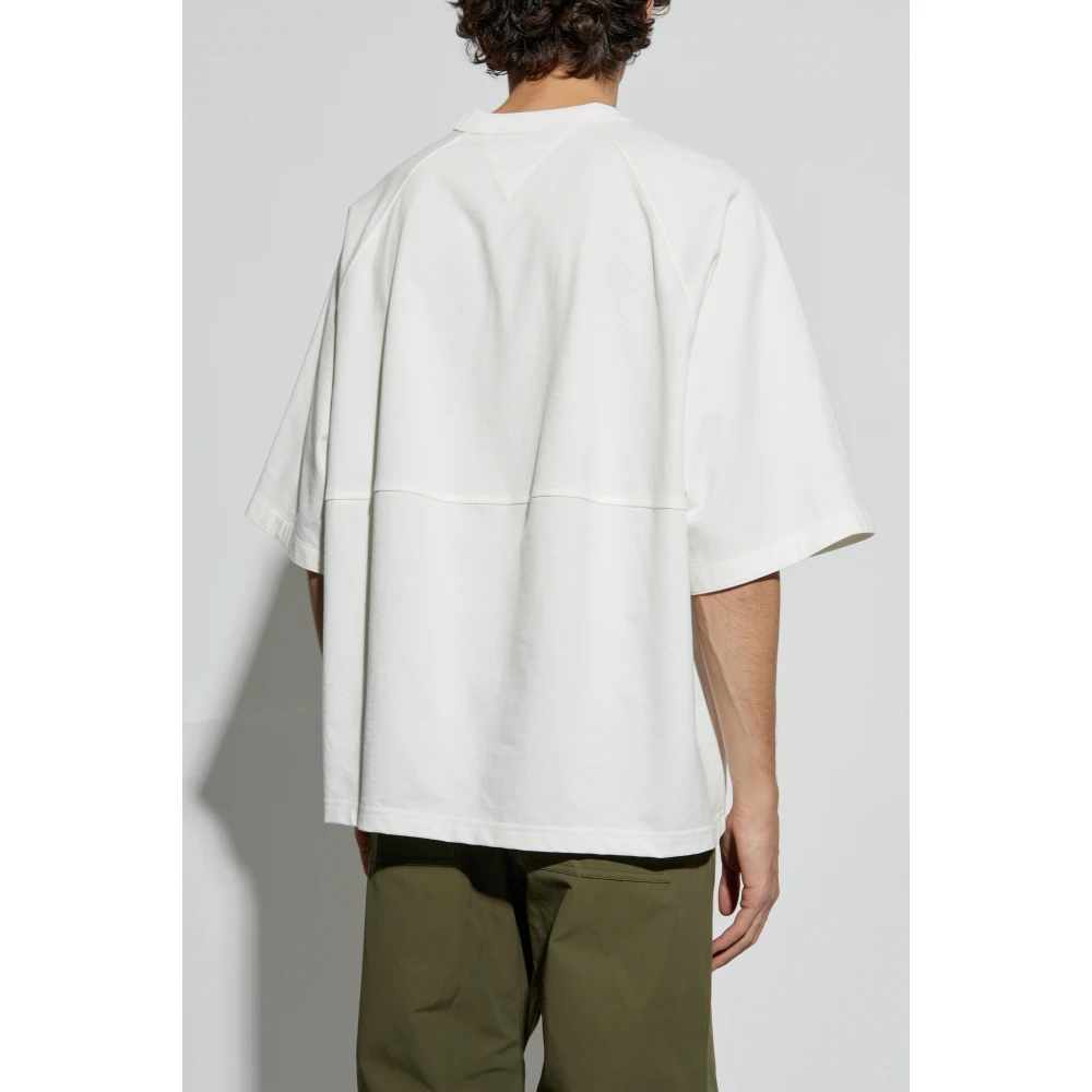 Bottega Veneta T-shirt met geborduurd patroon White Heren
