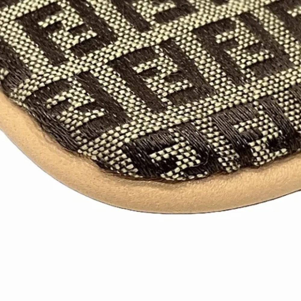 Fendi Vintage Pre-owned Canvas wallets Brown Dames